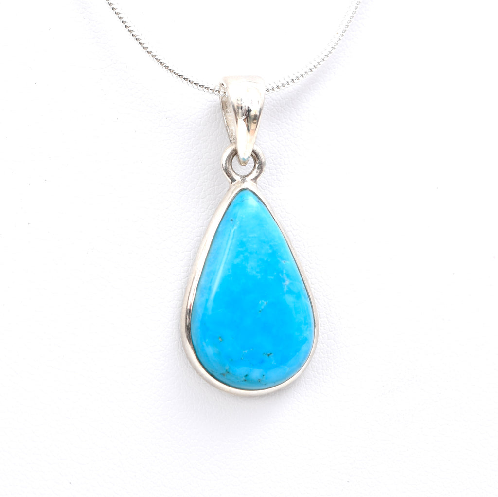 Opalescent Blue Turquoise Drop