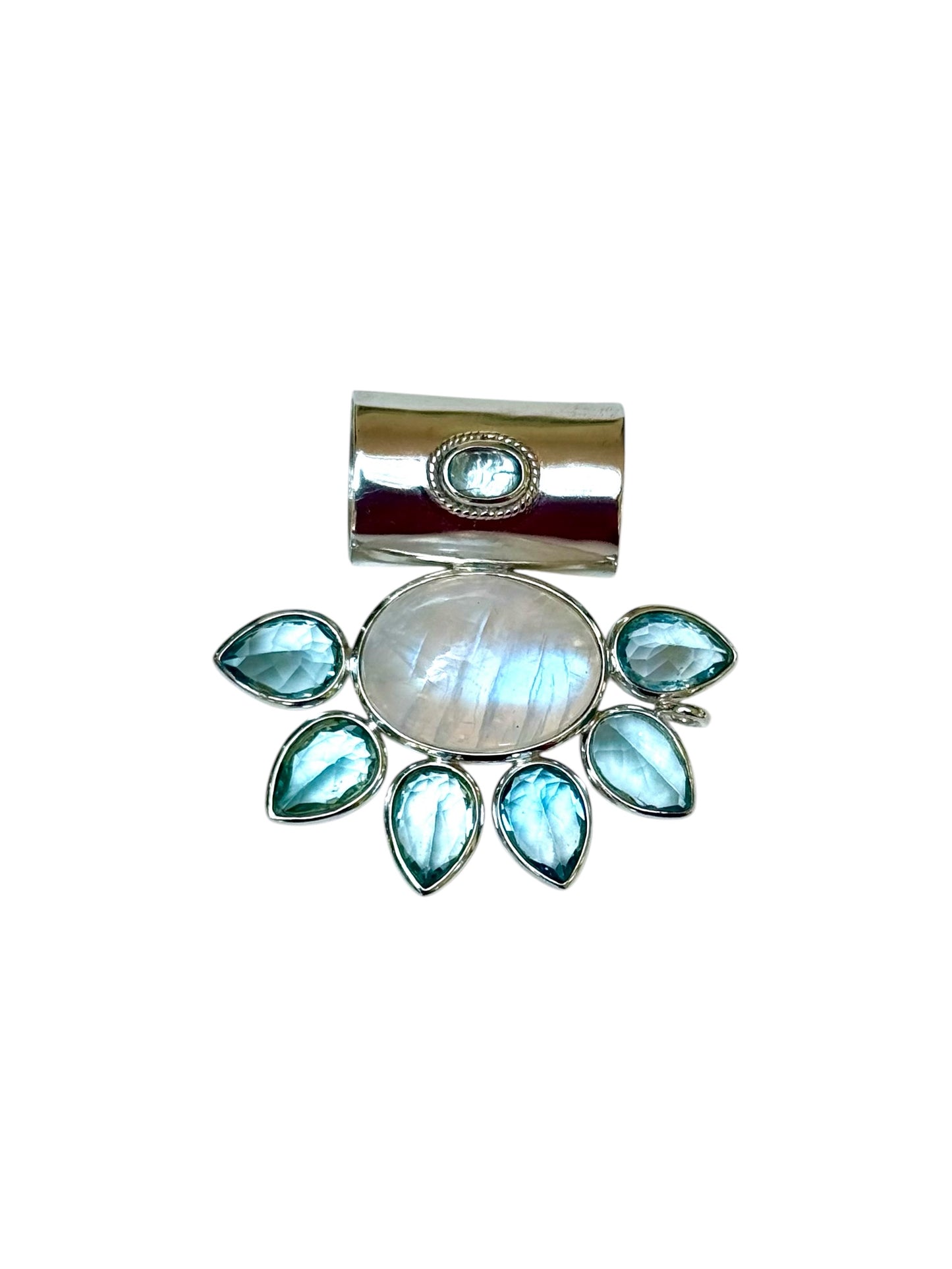 Yasha Tassel Moonstone Blue Topaz II