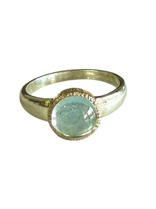 Silver & Gold Blue Topaz