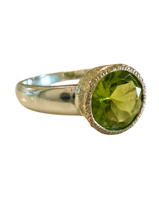 Silver & Gold Peridot