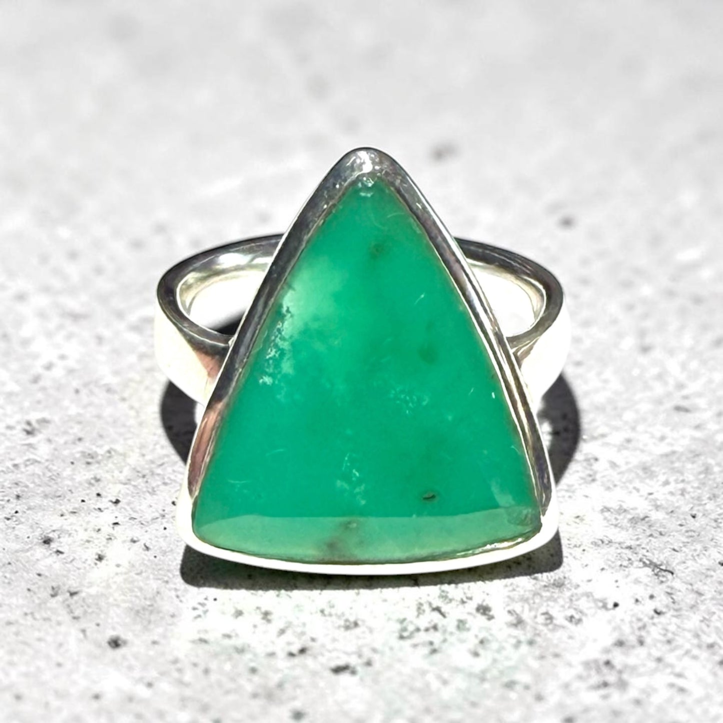 Trillion Cut Chrysoprase