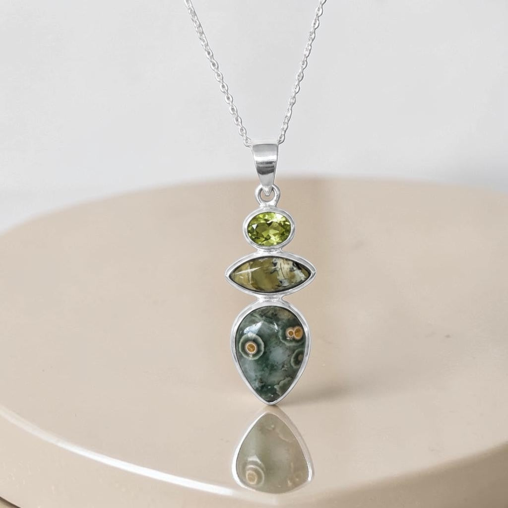 Peridot Opal Trinity