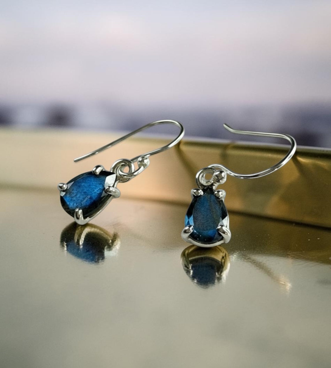 Drop Labradorite dangles