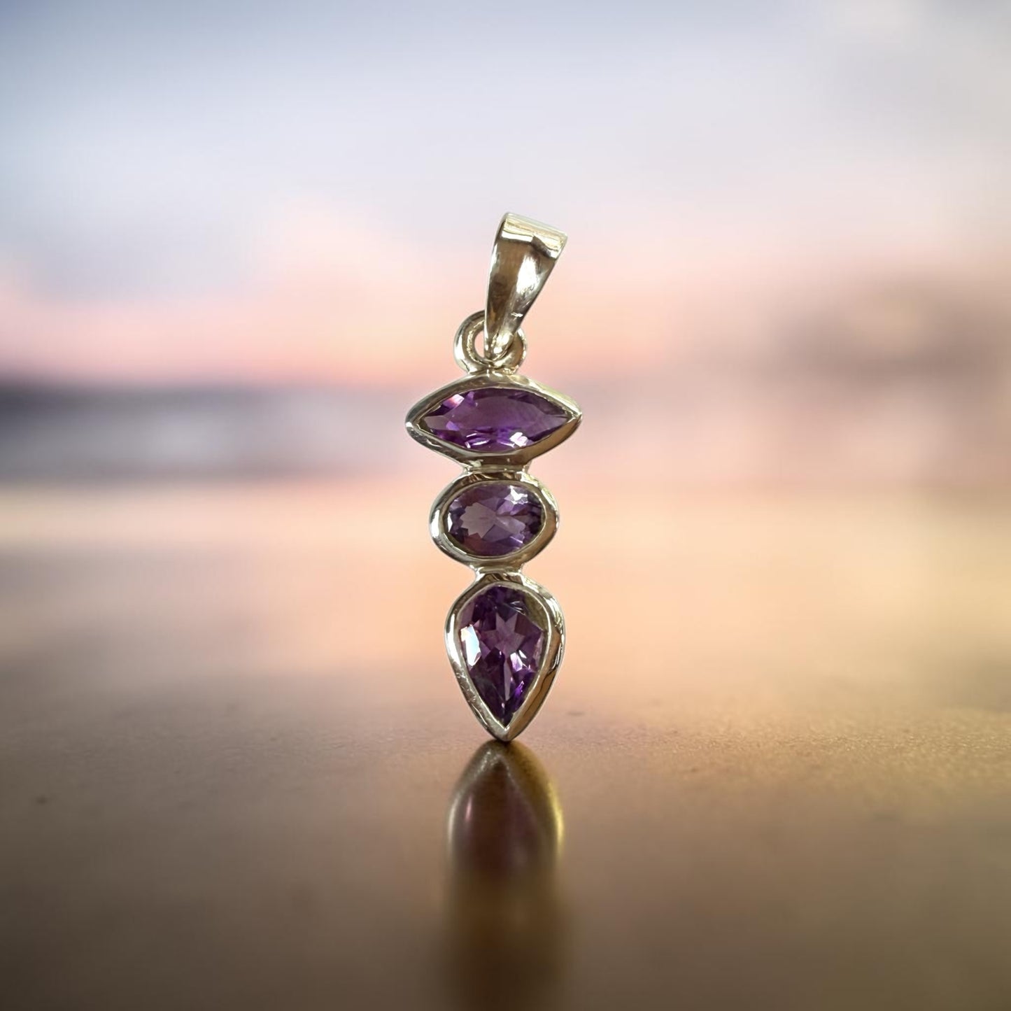 Deco Amethyst Trinity