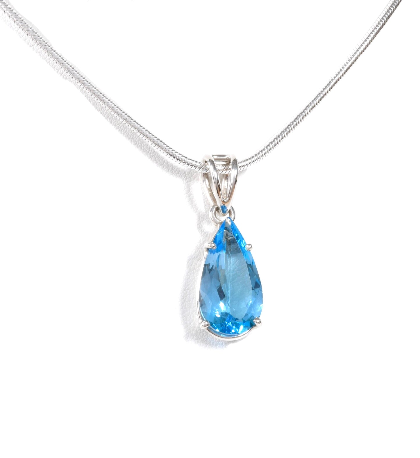 Blue Topaz Drop Princess