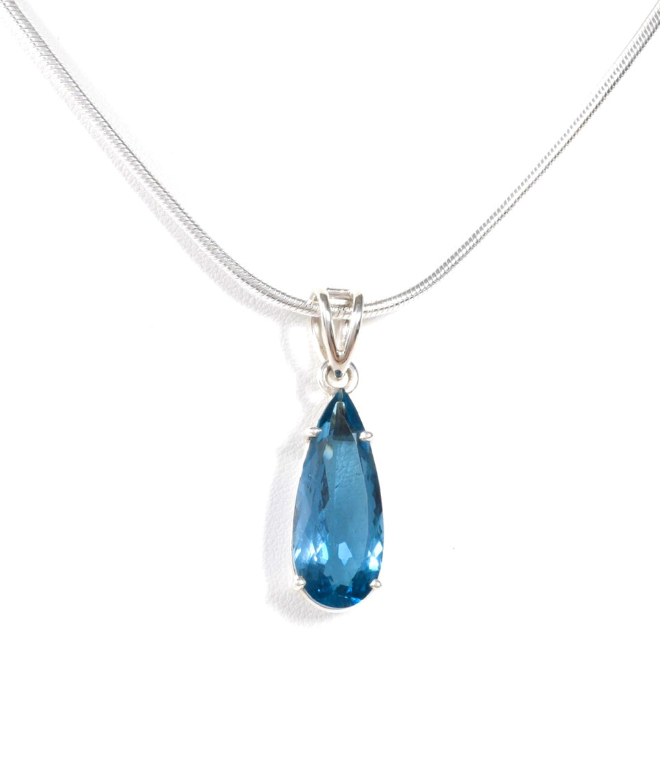 Blue Topaz Drop Princess