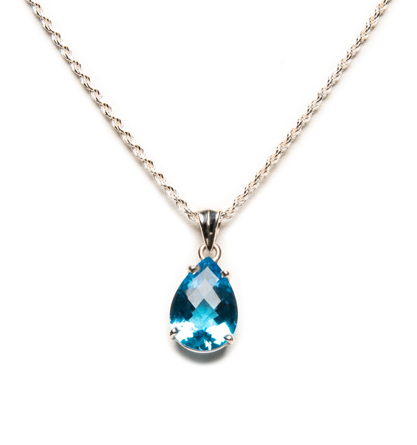 Blue Topaz Drop Princess