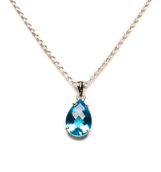 Blue Topaz Drop Princess