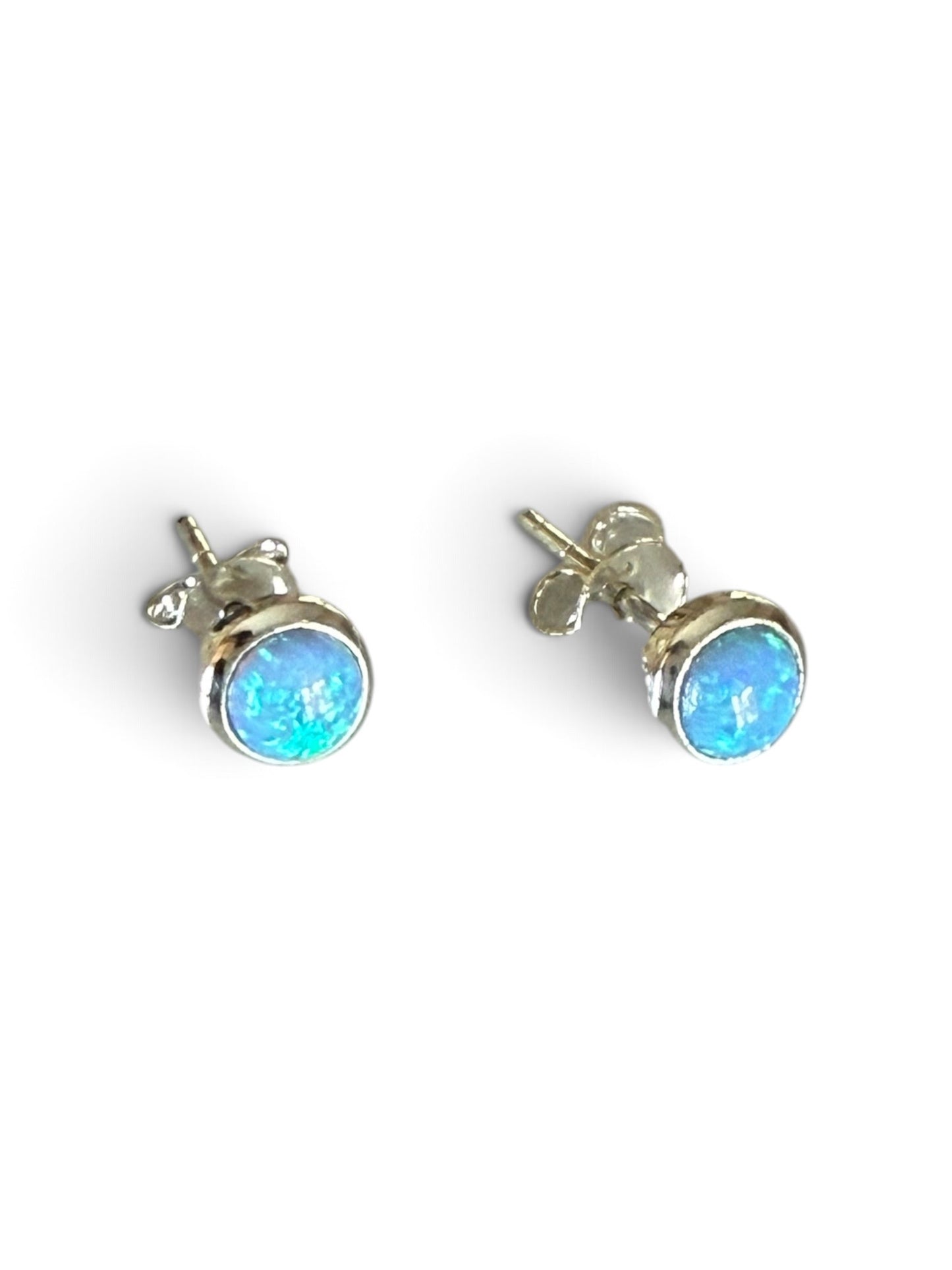 Blue Opal Studs