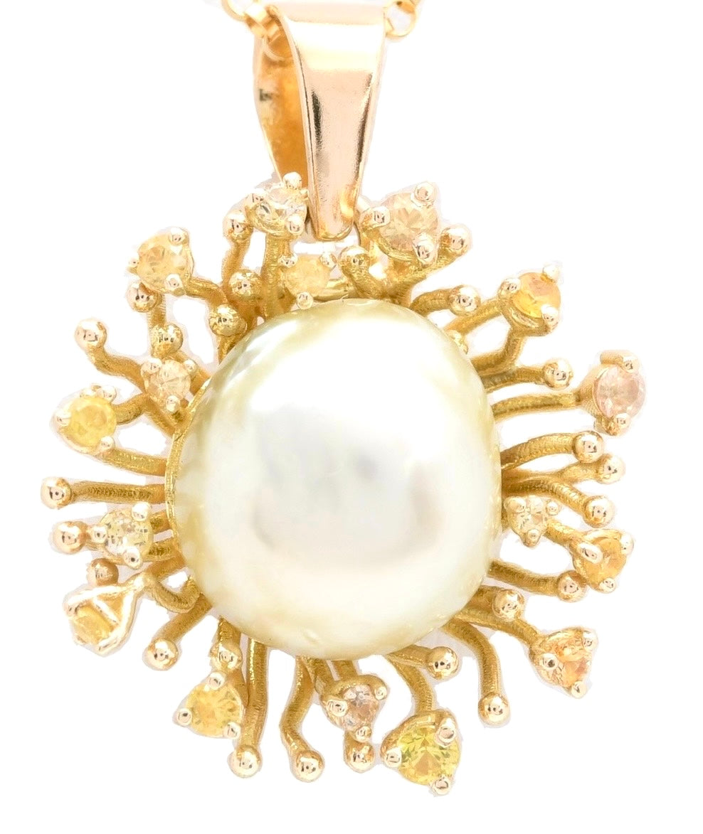 Golden Cream Coral Pearl