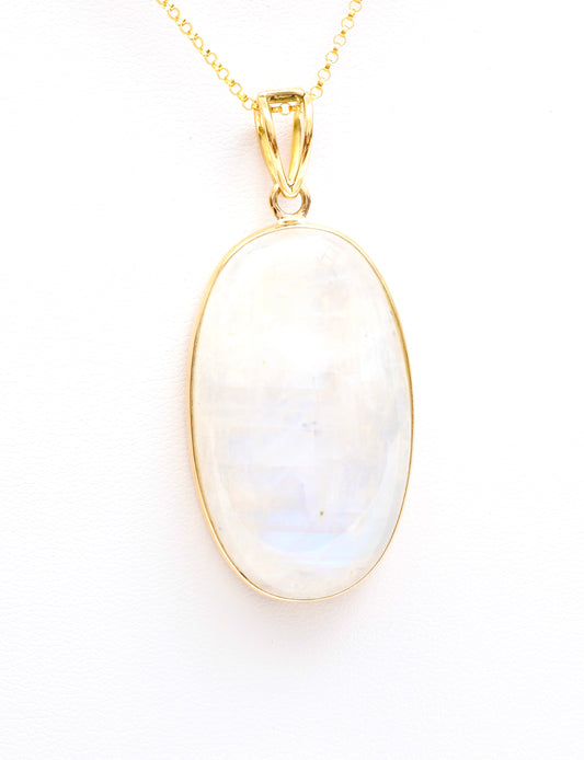 Gold Oval Moon- Sold