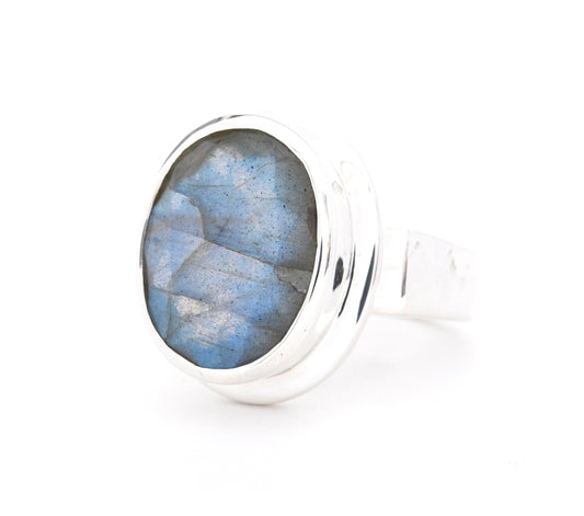 Brilliant Oval Labradorite Statement