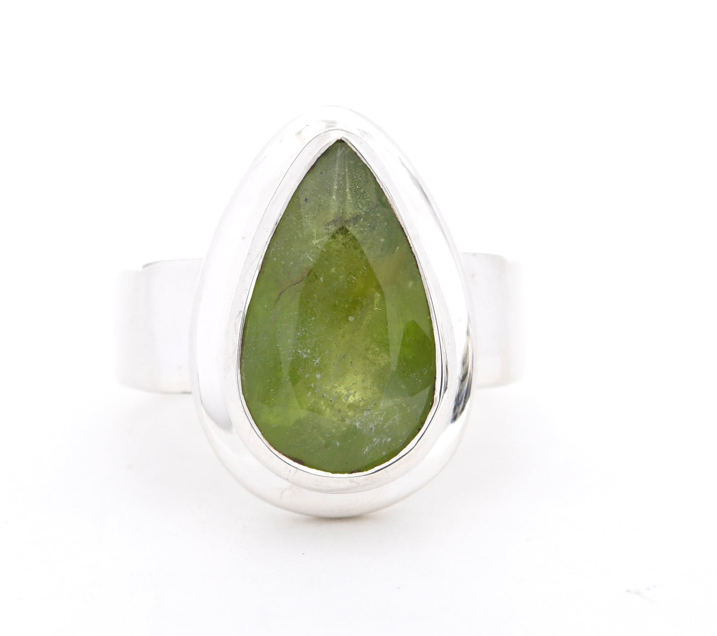 Peridot Drop Ring