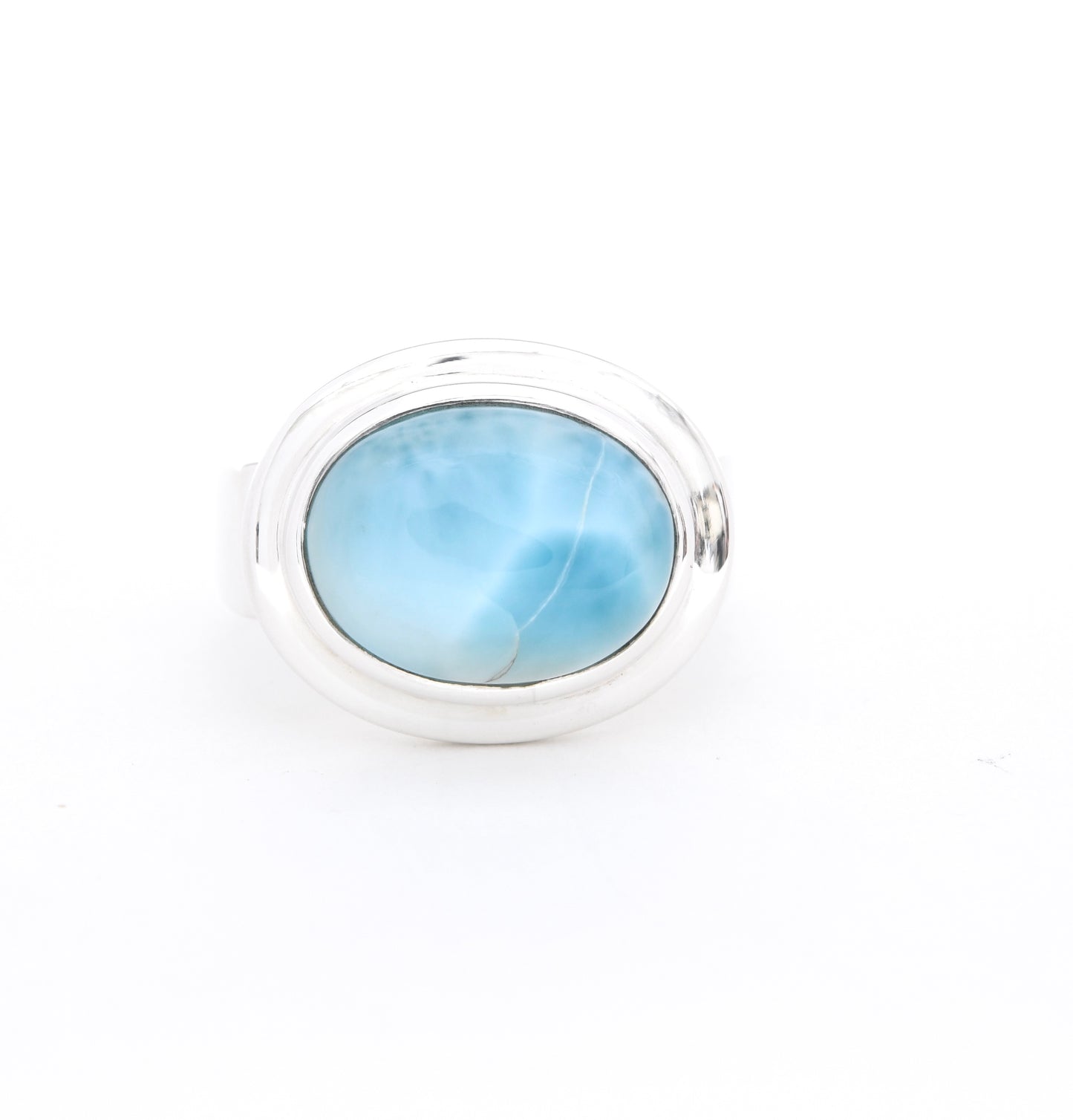 East West Oval Larimar