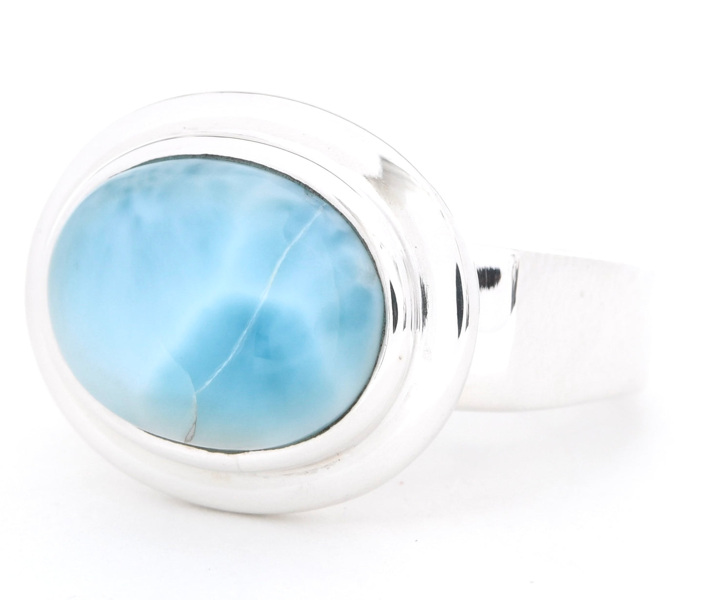 East West Oval Larimar