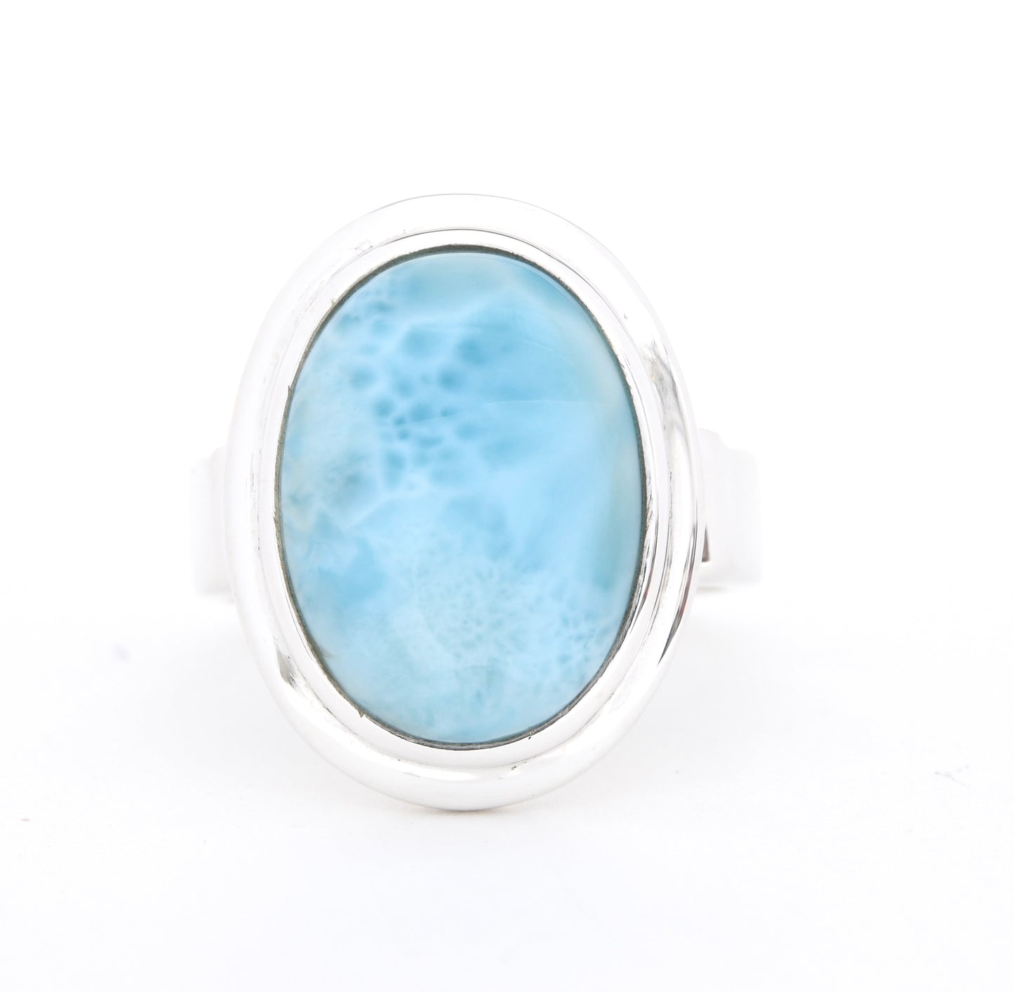 Oval Statement Larimar Ring