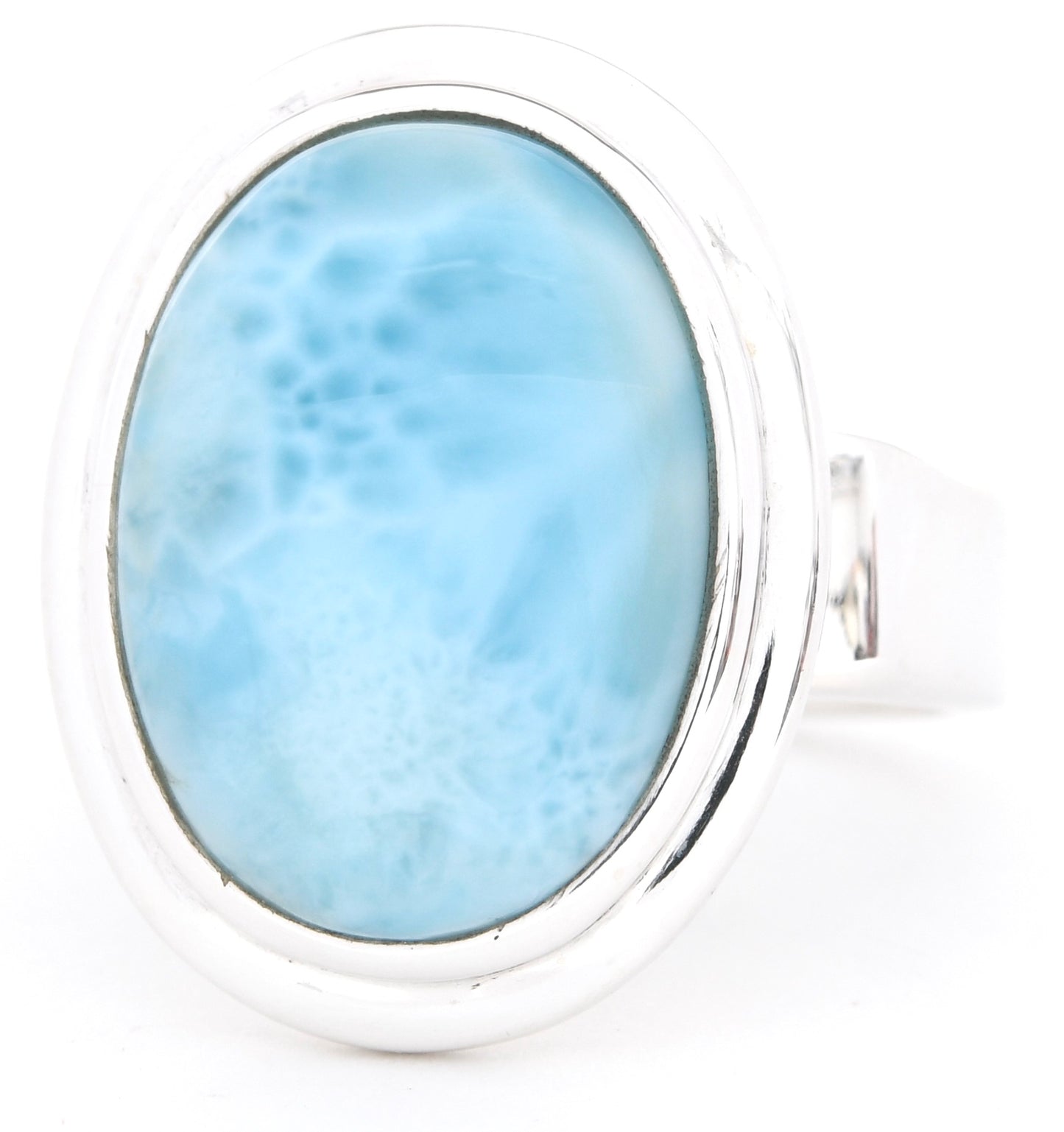 Oval Statement Larimar Ring