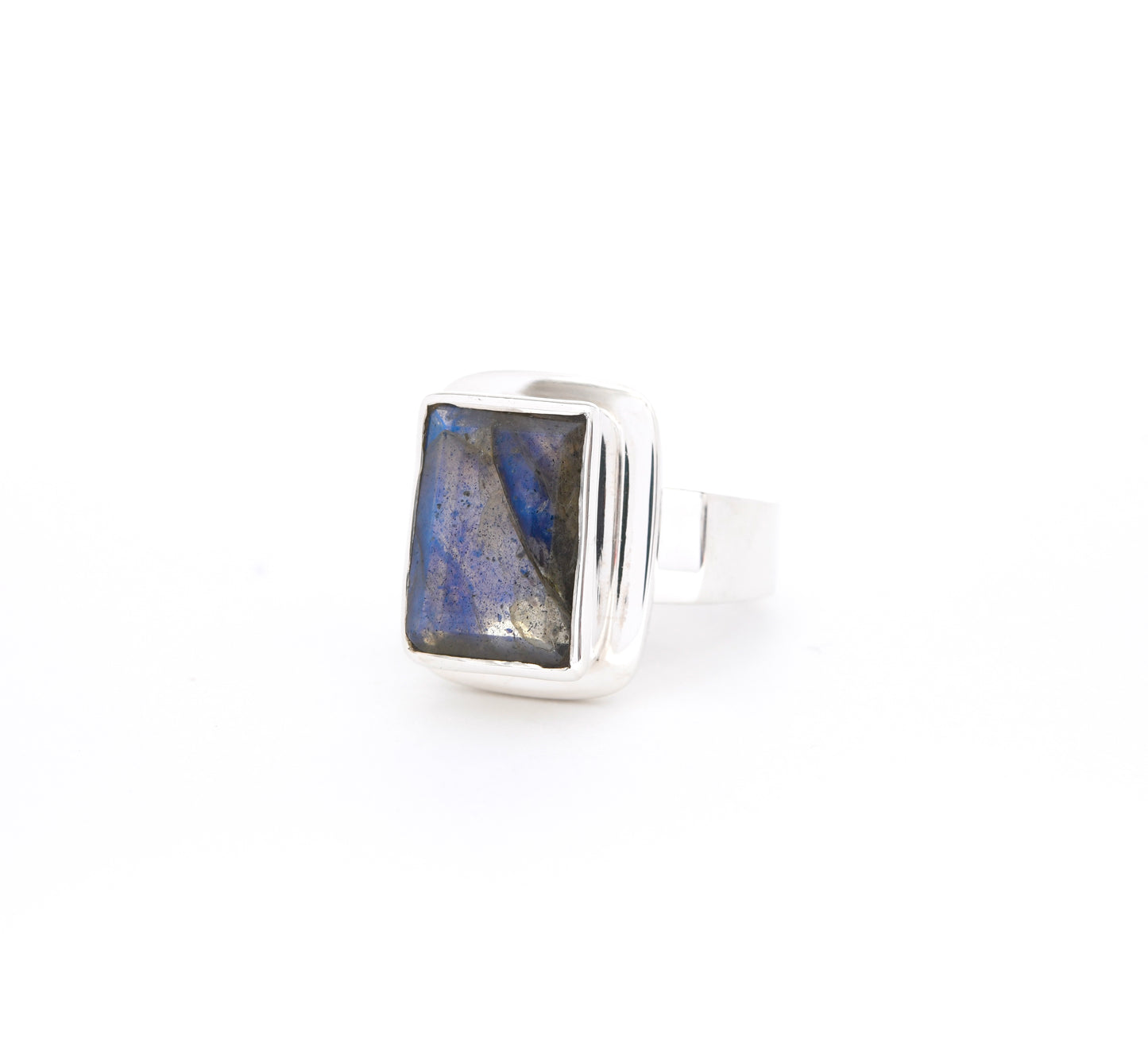 Step Emerald Cut  Labradorite Statement