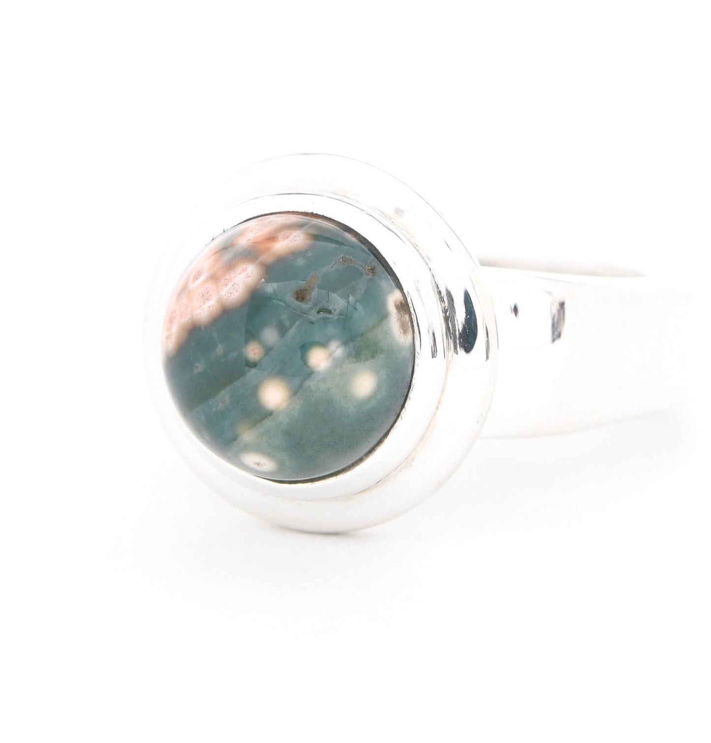 Coral Accented Ocean Jasper