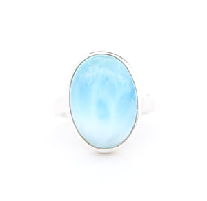 Oval Larimar Ring