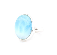 Oval Larimar Ring