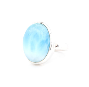 Oval Larimar Ring