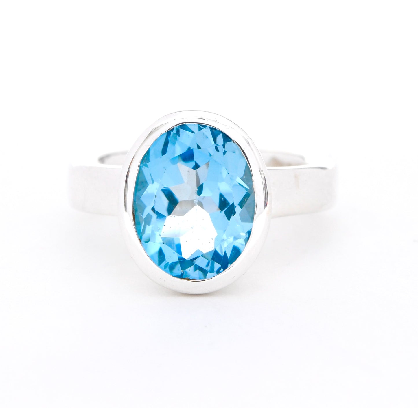 Oval Cut Blue Topaz