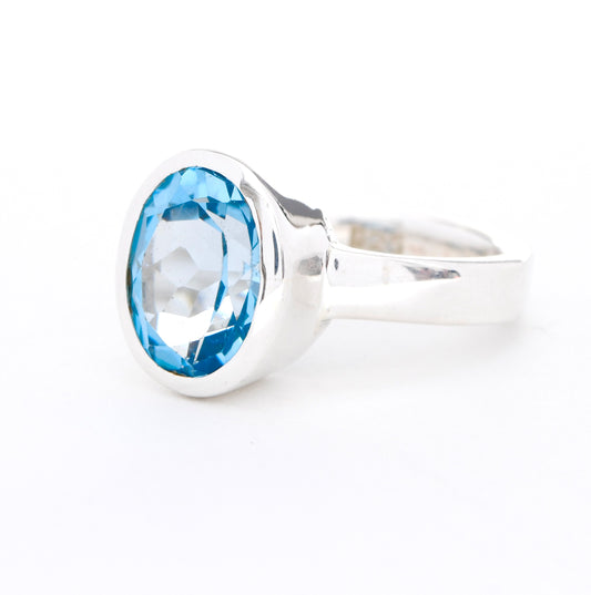 Oval Cut Blue Topaz