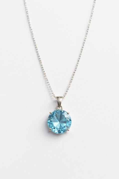 Blue Topaz Round Princess
