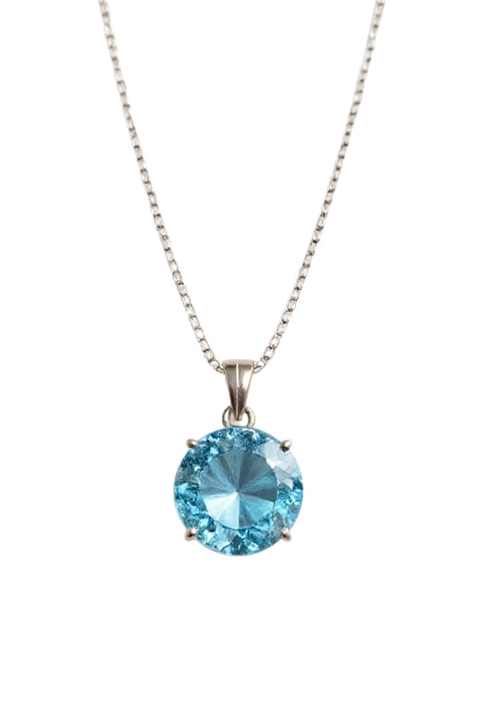 Blue Topaz Round Princess