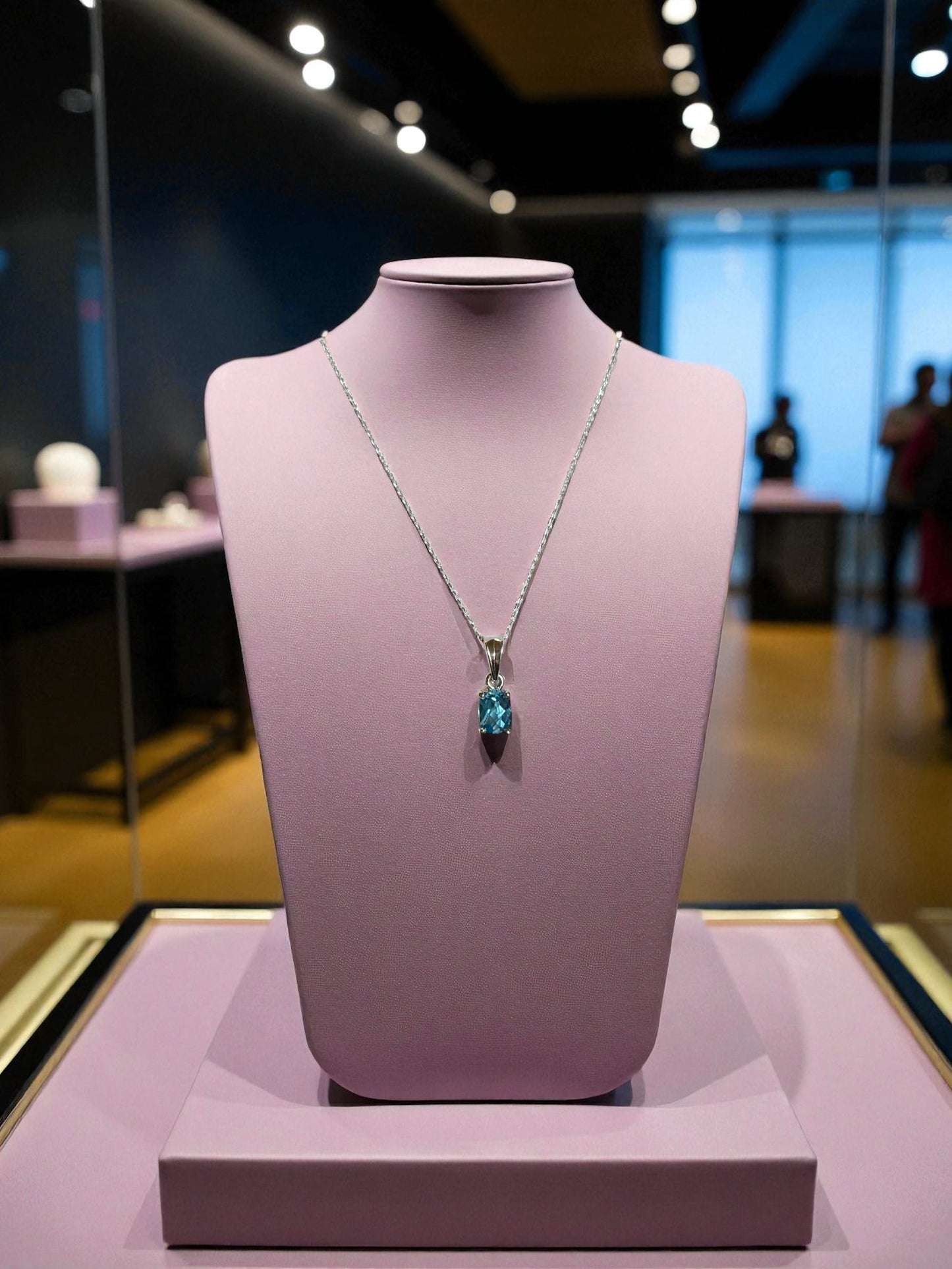 Emerald Cut Blue Topaz