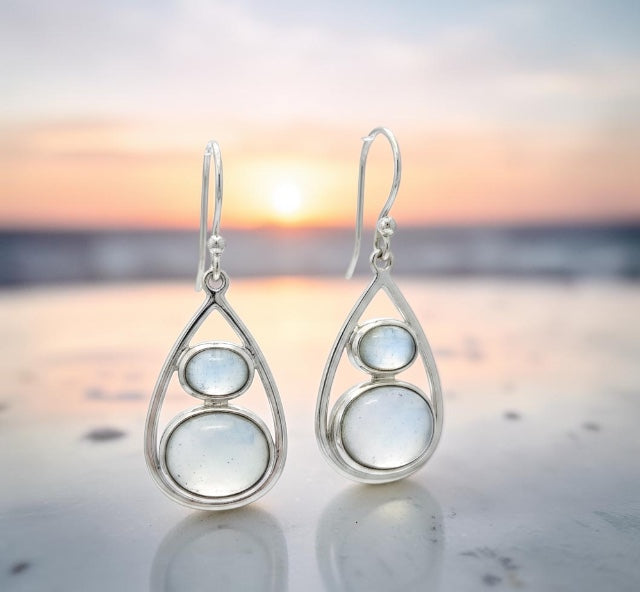 Aqua Incandescence Earrings