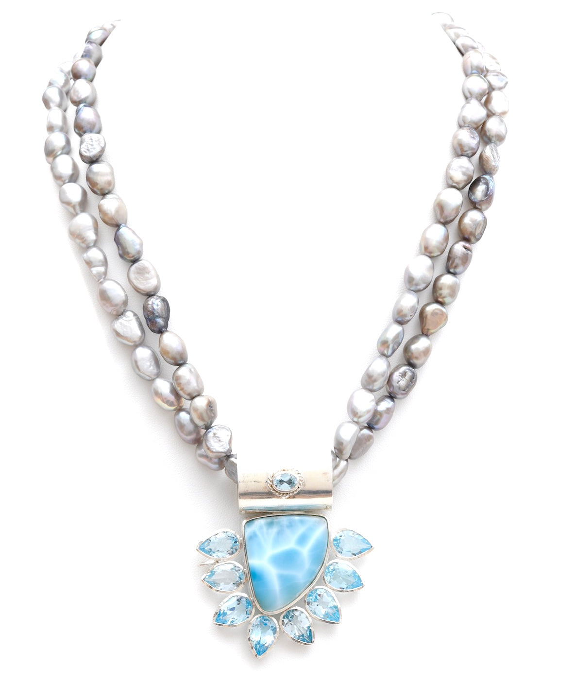 Yasha Tassel Larimar Blue Topaz-Sold