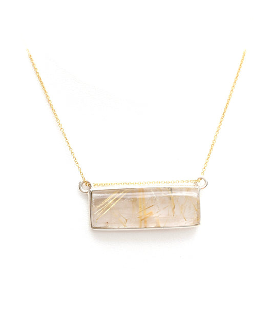 Golden Rutilated Quartz Bar