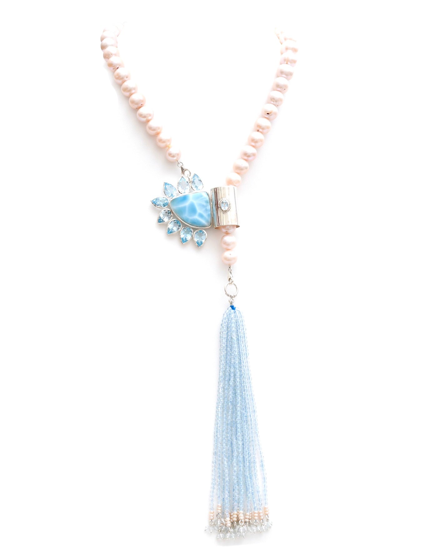 Yasha Tassel Larimar Blue Topaz-Sold