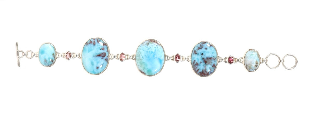 Larimar Rose Bracelet