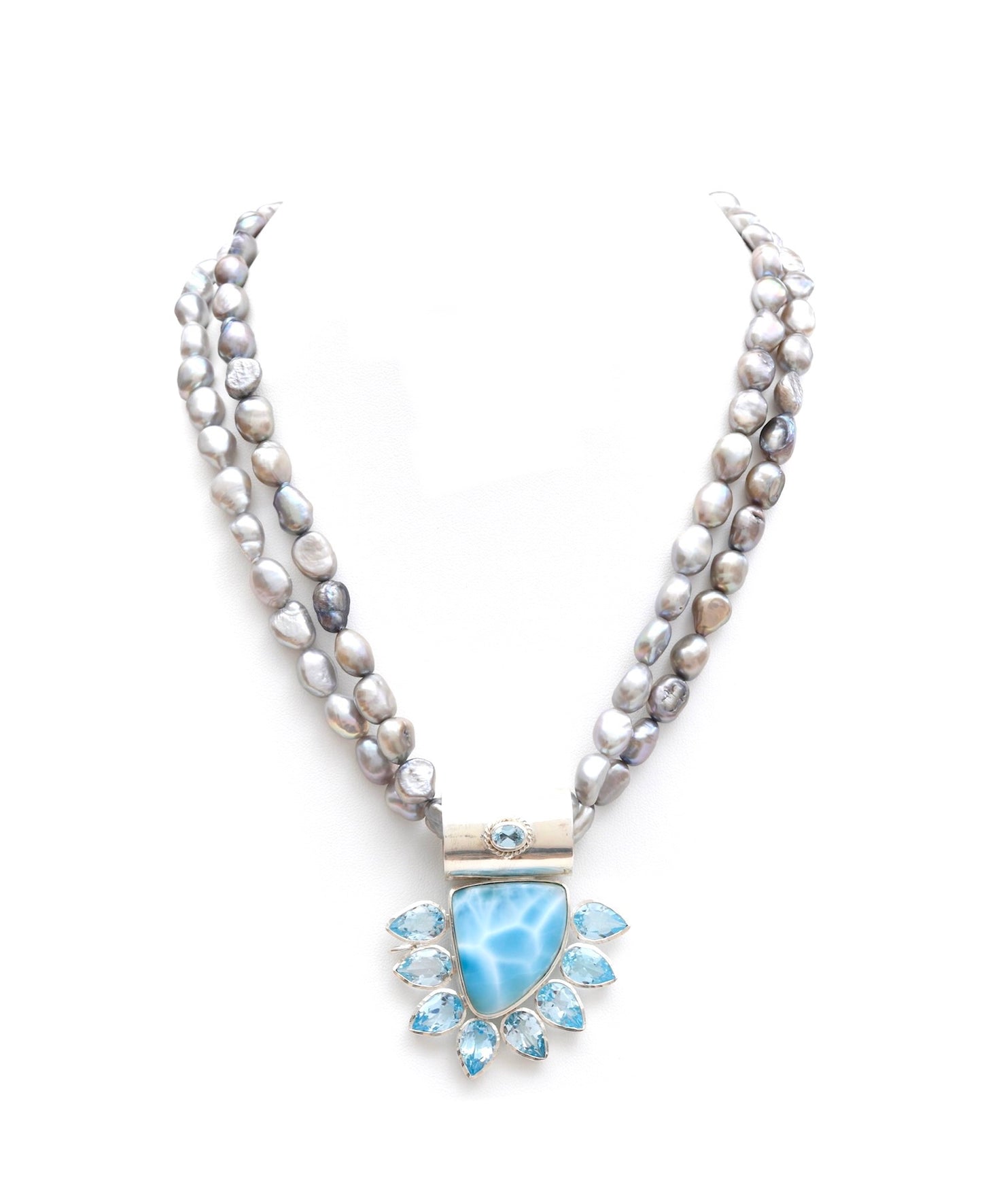 Yasha Tassel Larimar Blue Topaz-Sold