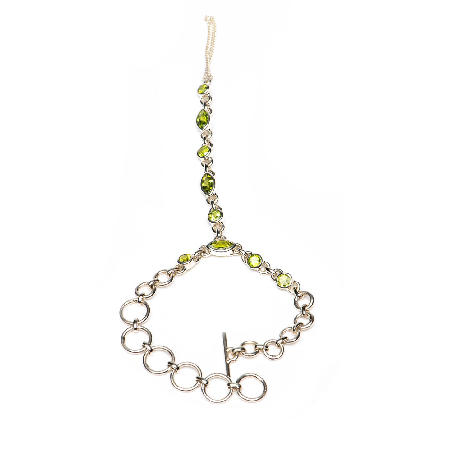 Peridot Marquis Hand Bracelet