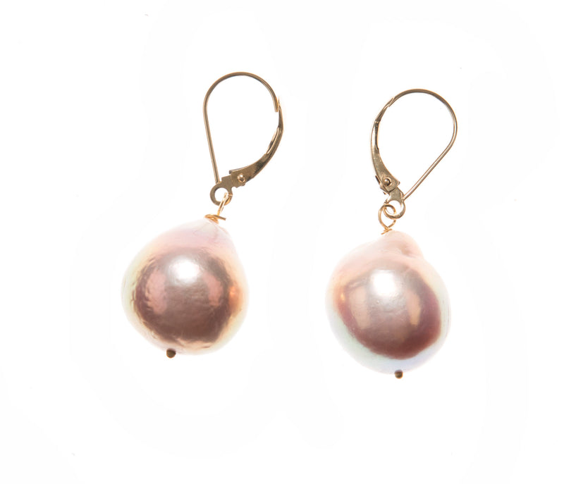 18k Rose Baroque Pearls