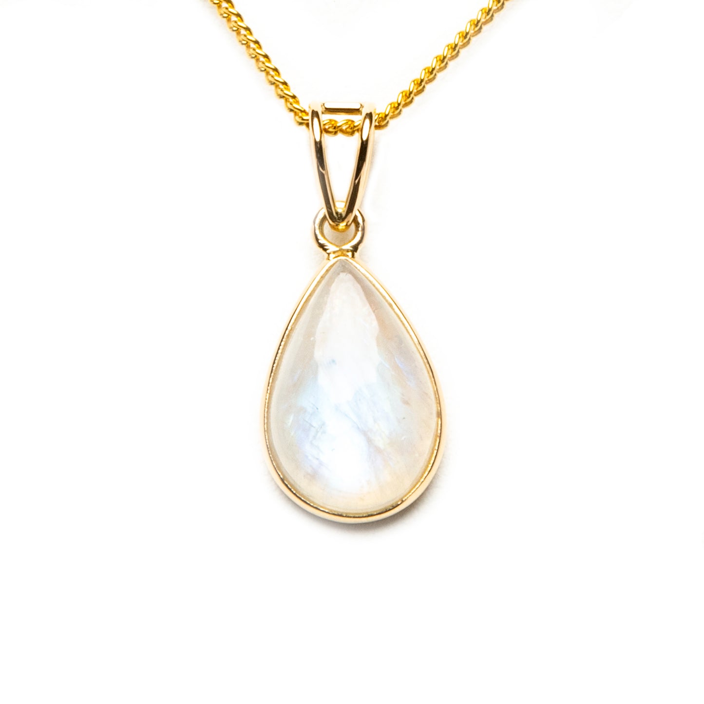 Gold Moonstone Drop