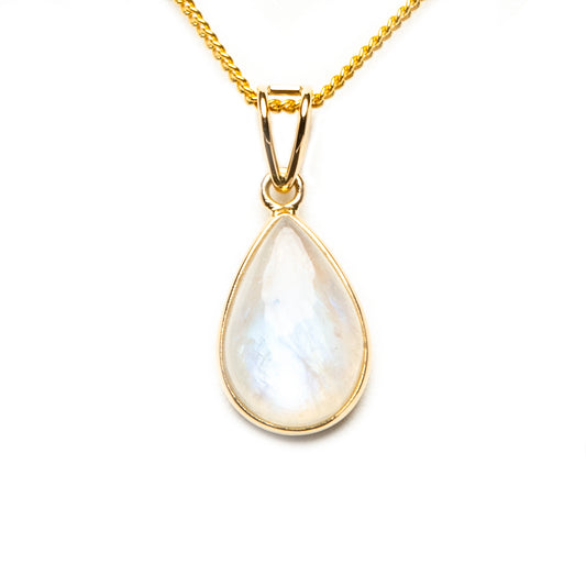 Gold Moonstone Drop