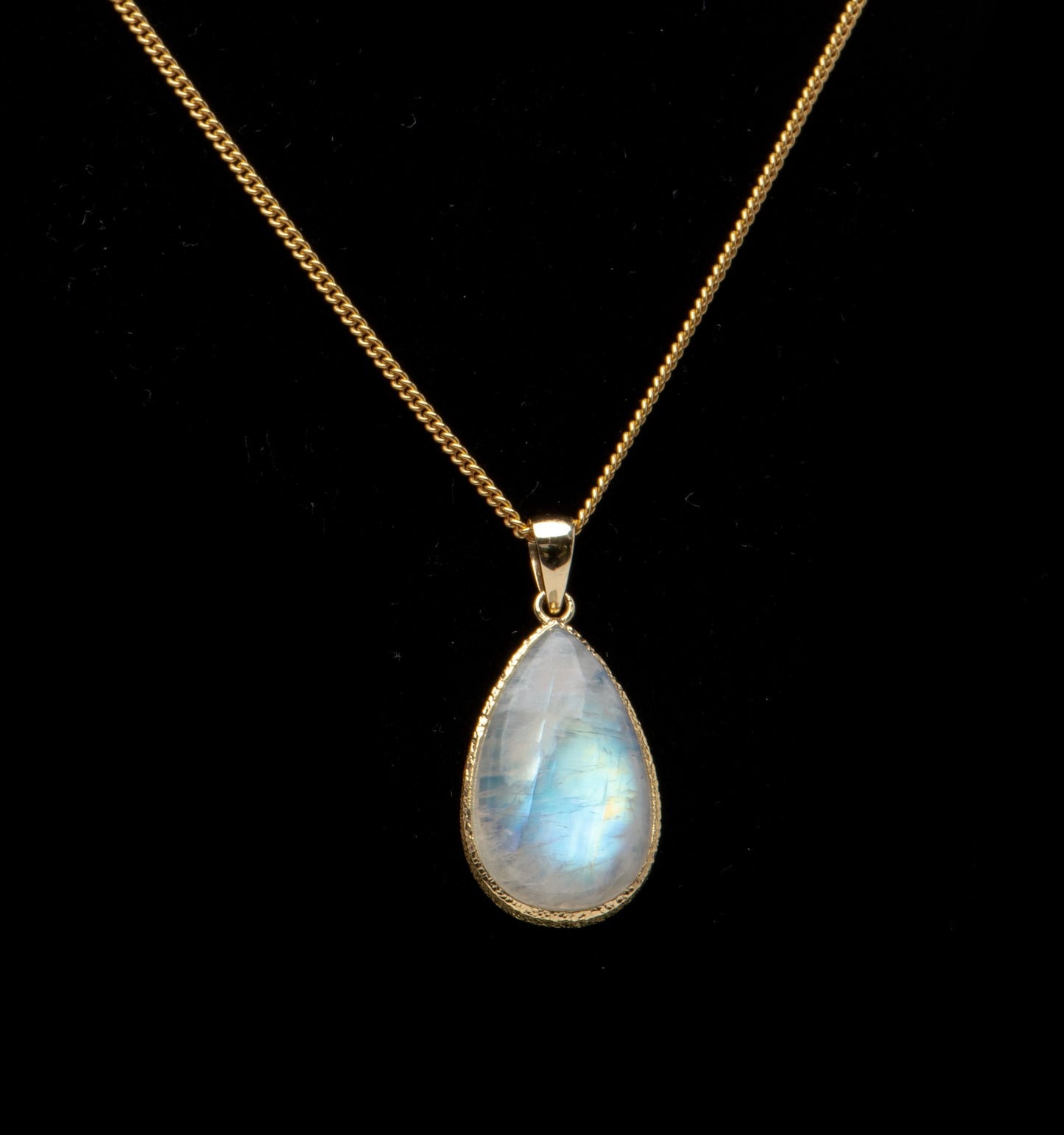 Gold Moonstone Drop