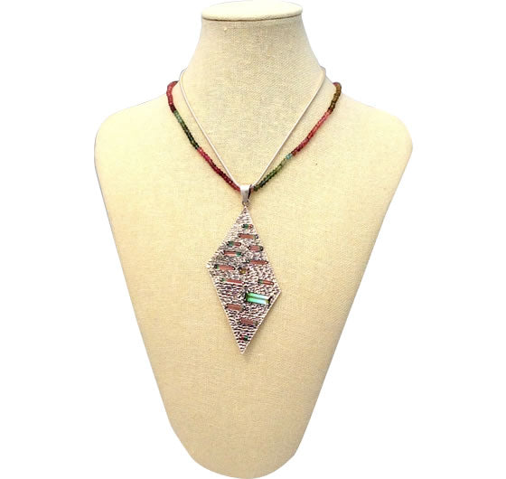 Watermelon Tourmaline Necklace