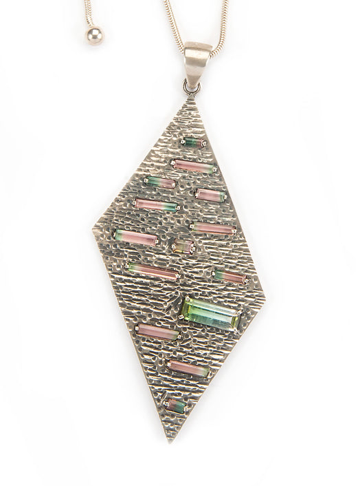 Watermelon Tourmaline Necklace